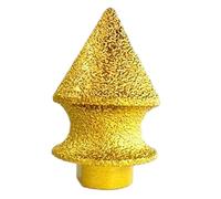 Chamfer Drill Bit - M10 Diamond Chamfering Drill Bit Wheel, Multi-Functional Chamfering Tool for Drilling,Grinding & Trimming Holes in Glass and Ceramic Tile, Wear-Resistant Gold DrillBit