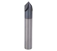 Chamfer End Mill 3 Flute 90° Tungsten Steel Milling Cutter Bit, CNC Polishing and Carving Tool with Solid One - Piece Design for Aluminum Copper Engraving (D3*90°*50L)
