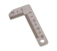 Chamfer Measuring Gauge 304 Stainless Steel, 90 Degree Angle Caliper, Chamfer Depth Width Measurement Tool for Machining Metalwork(90°small)