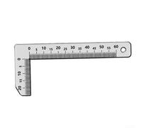 Chamfer Measuring Gauge 304 Stainless Steel, 90 Degree Angle Caliper, Chamfer Depth Width Measurement Tool for Machining Metalwork(90° large)