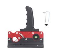 Chamfer Plane for Wood, Aluminum Alloy Woodworking Chamfer Plane with Adjustable Cutting Depth and Dual Bubble Levels, Portable Corner Trimming Planer for DIY Joinery and Cabinet (Red)