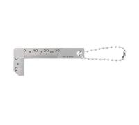 Chamfering Angle Ruler, Stainless Steel L Shape Square Ruler, 0-30mm Chamfer Gauge for Measuring, Woodworking