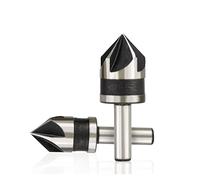 Chamfering Cutter 2pcs 12 16mm 82 Degrees Wood Metal Hole Cutter 5 Flute Hole Drill Countersink Drill Bit