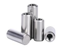 Chamfering Flat Carbon Steel Cylindrical， Cylindrical Pins Internal Thread 304 Stainless Steel GB120 M2.5-M8 D5-D6 10-60mm 42 Pcs(12mm (5pcs),D5 M3)