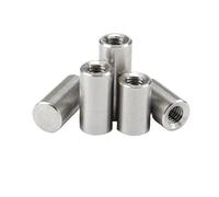 Chamfering Flat Carbon Steel Cylindrical， Internal Thread Dowel Pin 304 Stainless Steel GB120 M2.5-M8 Multiple Sizes Pack of 5 pcs(40mm,5pcs M4x6mm)
