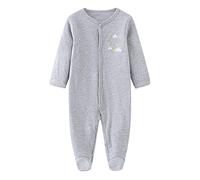 Chamie Baby Clothes Newborn Sleepsuit Footed Cotton Baby Grow for Boys and Girls,0-3 Months