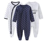 Chamie Baby Clothes Newborn Sleepsuit Footed Cotton Baby Grow for Boys and Girls,3-6 Months