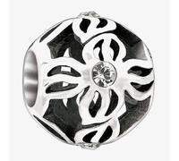 Chamilia Sterling Silver Clear Crystal Pinwheel Bead 2025-0832