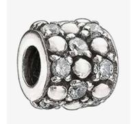 Chamilia Sterling Silver Diamond Shape Pink Cubic Zirconia Bead Jb 5C