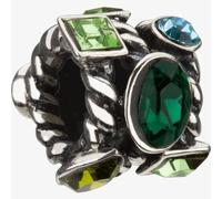 Chamilia Sterling Silver Marquis Green Crystal Bead JC-2E
