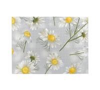 Chamomile Flowers Adults 500 Pieces Puzzles-Jigsaw Wooden Puzzle for Adults Elderly