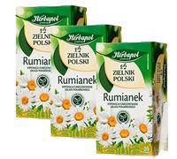 Chamomile, herbal infusion, Triple Savings Pack, HERBAPOL, 3 x 20 sachets x 1.5 g, contributes to the proper functioning of the digestive system