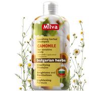 Chamomile Shampoo with Magnesium & Apple Extract - Natural Hair Lightening Shampoo for Blonde Hair - Clarifying Shampoo for Dry Scalp - Itchy Scalp