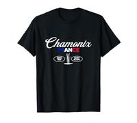 Chamonix France Vintage Retro Athletic Sport Moutain Ski T-Shirt
