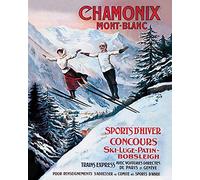 Chamonix Mont-Blanc 40 x 50cm Canvas Prints, Polyester, Multi-Colour, 40x50x3.2 cm