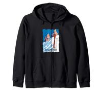 Chamonix Mont Blanc French Alps Ski Winter Sport Vintage Zip Hoodie