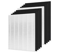 CHAMONNY D360 True HEPA Replacement Filter D3, Compatible with Winix D360 Air Purifier, Compare to Winix D3 Filter, Item Number 1712-0101-02, 2 H13 True HEPA Filters + 8 Activated Carbon Pre-Filters