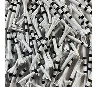 Champ 3-1/4" My Hite FlyGolf Tee White/Black Stripe, 100 Count