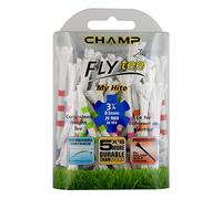 Champ Fly Tee My Hite 3-1/4" 25Count, Striped Mixed Colors, Mixed Striped Colors, 3 1/4"