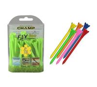 Champ Flytee 69mm 30PK Bundle - Green & Mixed Colours - Golf Tees
