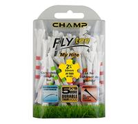 Champ unisex adult White/Stripe Mix Golf Tees, White/Mixed Colors Stripes, 2-3 4 US