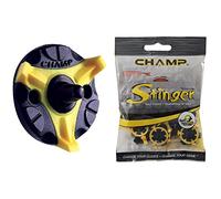 CHAMP Unisex Pro Stinger Studs Fast Twist 3.0 Unisex Stinger Studs, Yellow/Black, Slim Lok UK