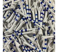 Champ Zarma Fly My Hite 3 1/4 Plastic Golf Tees - White/Blue - 100 Tees