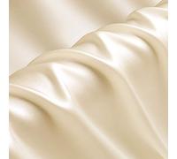 Champagne 100% Pure Silk Solid Color Charmeuse Fabrics by The Metre for Sewing Width 114cm