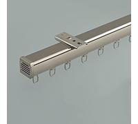 Champagne 2M/6.5FT Ceiling Track System Heavy Duty Sliding Rail for Room Divider Easy Installation for Living Room & Bedroom Privacy Ideal for Open Spaces