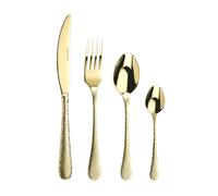 'Champagne Avalon' Stainless Steel 16 Piece 4 Person Gift Boxed Cutlery Set Arthur Price Gold One Size