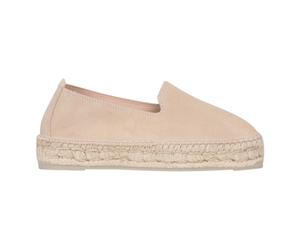 Champagne Beige Espadrilles Platform Sandals - female - Manebí - Espadrilles - Beige - 3 UK - Shoes 3 UK