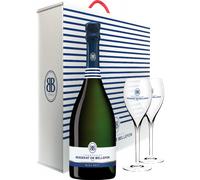Champagne Besserat de Bellefon - Bleu Brut - Gift Set 2 Glasses