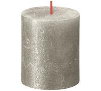 Champagne Bolsius Rustic Shimmer Metallic Candle 80 X 68mm - Grey