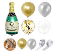 Champagne Bottle Balloons Party Decorations,84 Pieces Balloons Confetti Birthday Balloon Arch Set,for Birthday Engagement Graduation Champagne Decorations