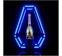 Champagne Bottle Presenter, LED Lighted Wine Bottle Display, Glowing Liquor Bottle Display Shelf for Home Bar and Party Use
