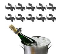 Champagne Bottle Sparklers Clips, 10 Pieces Champagne Bottle Single Holder, Bottle Single Holder Safety Clips, Wine Safety Clip for Candle Christmas Wedding Birthday Party Supplies