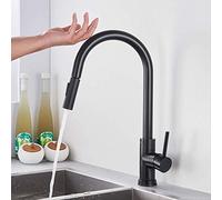 Champagne Bronze Gold Smart Touch Control Kitchen Faucet Sensitive Sensor Mixer Tap A1 Matte Black Finish Modern Design for Effortless Use in Your Kitchen LWX