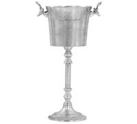 Champagne Cooler Solid Aluminium Silver Ice Beer Bottle Cooling Party vidaXL