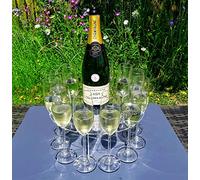 Champagne Display Stand for Weddings and Parties - Holds 12 Flutes