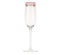 Champagne Flute: 1 X 280 ath Kidston, Feels Like Home Rose Edged Flutes, Glass