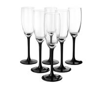 Champagne Flutes Glasses Onyx 180 ml 6 pcs. Bar Drinkware Glassware