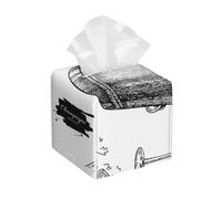 Champagne Glass Bottle Ice Bucket Drink in Engraved Beverage PVC Cube Tissue Pack for Home Office Bathroom Use