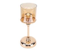 Champagne Gold Candlestick Holders Glass Candle for Candlesticks, Wedding Decorations Table Centerpieces for, Dinning, Party