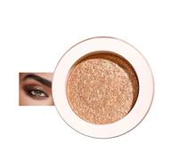 Champagne Gold Eyeshadow, Single Metal Diamond Shining Eye Makeup, Orange Glitter Pressed Powder Palette, Metallic Finish, Shimmer Blendable Eyes Shadow for Festival