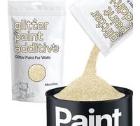 Champagne Gold Glitter Paint Additive Microfine 100g for Adding Sparkle to Paints & Varnish | Paint Walls Sparkly Add to Emulsion, Acrylic or Lacquer Indoor | Hemway