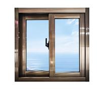 Champagne Horizontal Sliding Bathroom Window F Mount Household C Vent Small Slider Casement Window for Chicken Coop 85×55cm Durable & Stylish Design