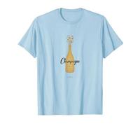 Champagne is Always The Answer - Elegant Celebration T-Shirt, Men, Baby Blue, S
