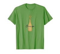 Champagne is Always The Answer - Elegant Celebration T-Shirt, Men, Grass, S