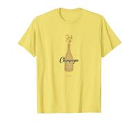 Champagne is Always The Answer - Elegant Celebration T-Shirt, Men, Lemon, 3XL