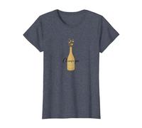 Champagne is Always The Answer - Elegant Celebration T-Shirt, Women, Heather Blue, XL